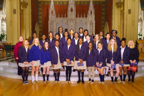 Fontbonne Students Attend Mass & Reception For CSF Scholars and Gerstner Scholars